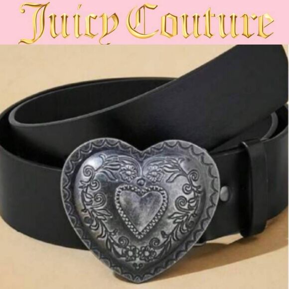 Juicy Couture Logo Heart Buckle Belt main image 5